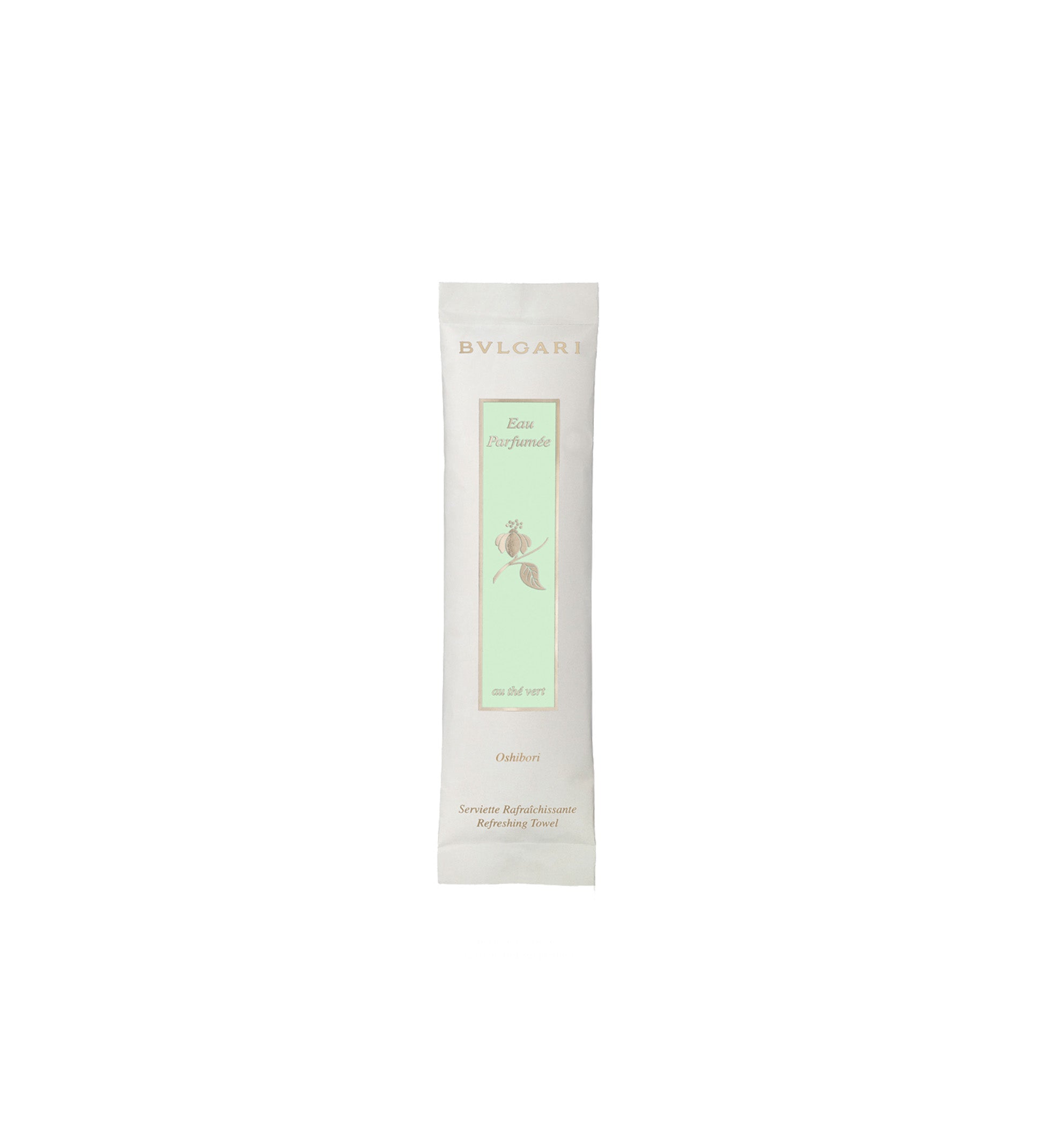 Vlhký osvěžující ručník pro hosty Bvlgari Green Tea