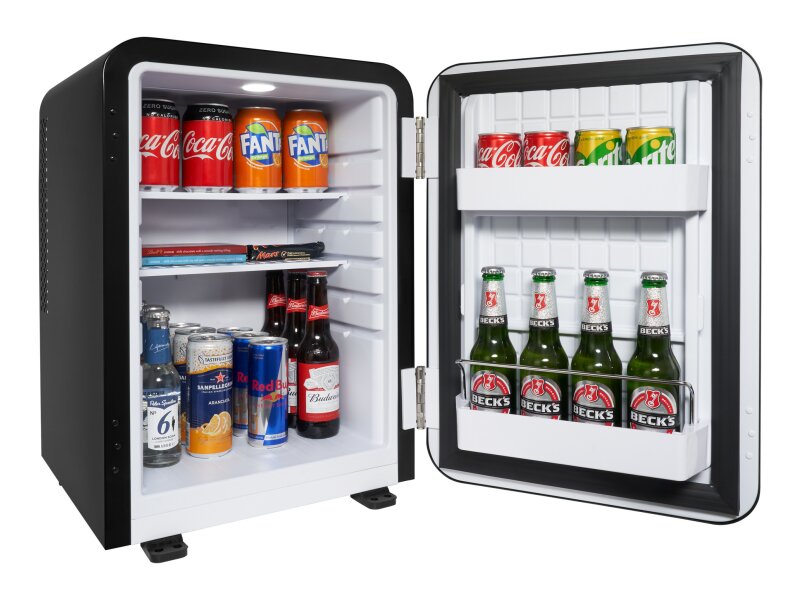 Minibar Corby Radley 40 L, černý, pevné dveře