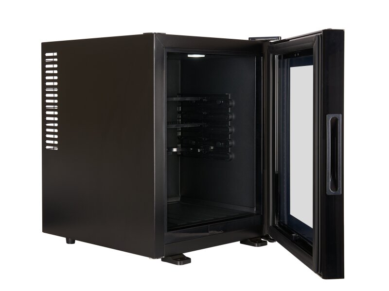 Corby Eton 35 L skleněný minibar, černý (EU zástrčka)