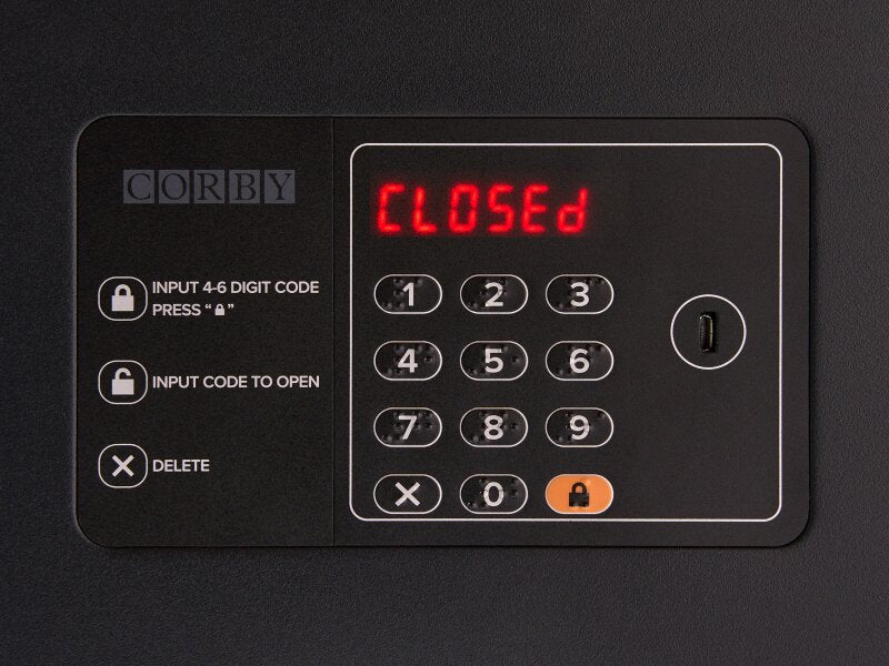 Corby Westminster digitální trezor 17”, černý
