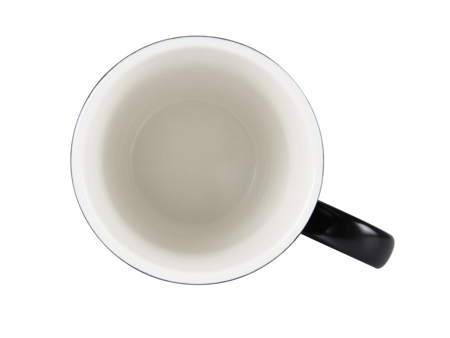 Taza Corby Fenton, porcelana, 300 ml (blanco y negro)