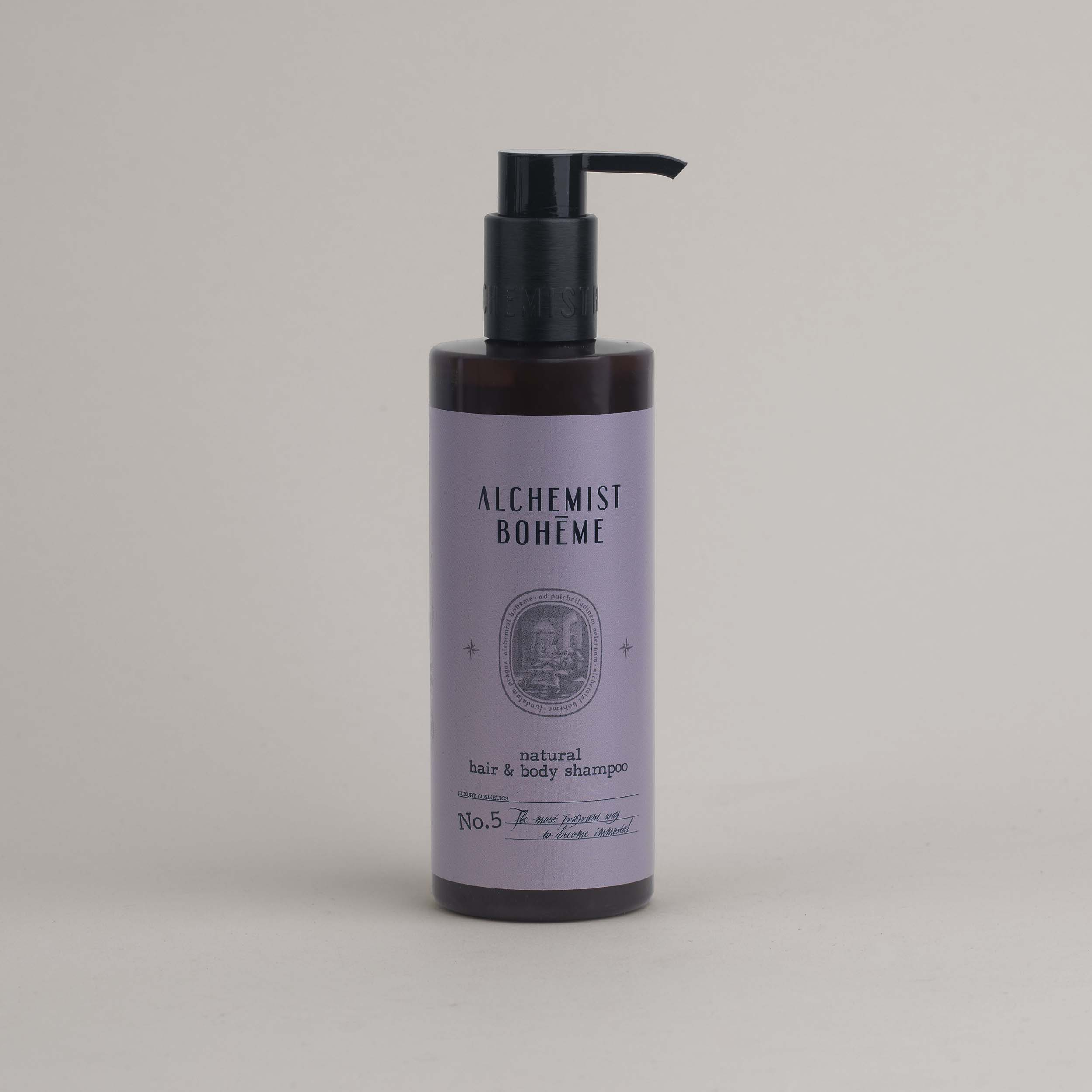 Přírodní tělový a vlasový šampon Alchemist Bohéme Parfém No. 5