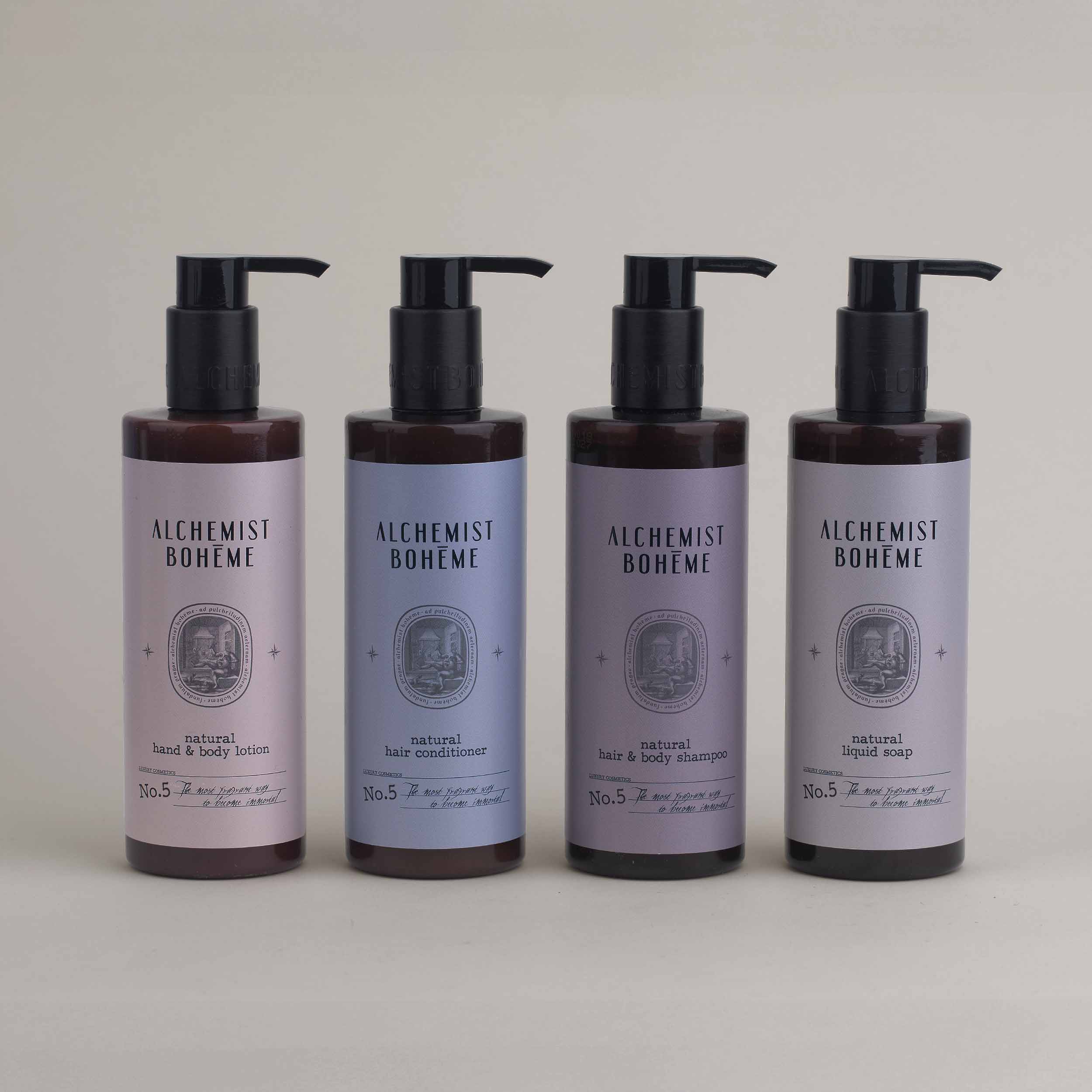 Přírodní tělový a vlasový šampon Alchemist Bohéme Parfém No. 5