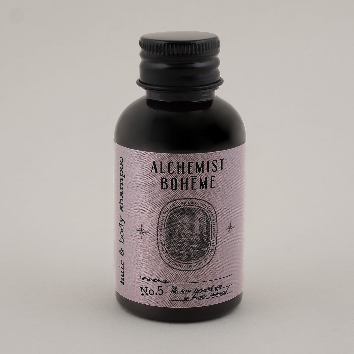 Přírodní vlasový a tělový šampon Alchemist Bohéme Parfém No. 5 - 40 ml