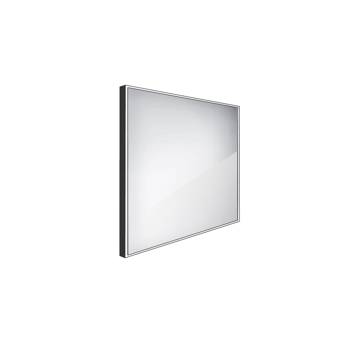 černé LED zrcadlo 600x600