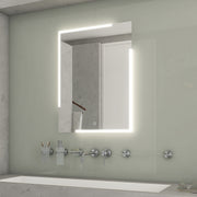 Espejo LED de 600 x 800 con dos sensores táctiles