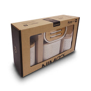 Dispensador, jabonera, envases para tarjetas y tampones
