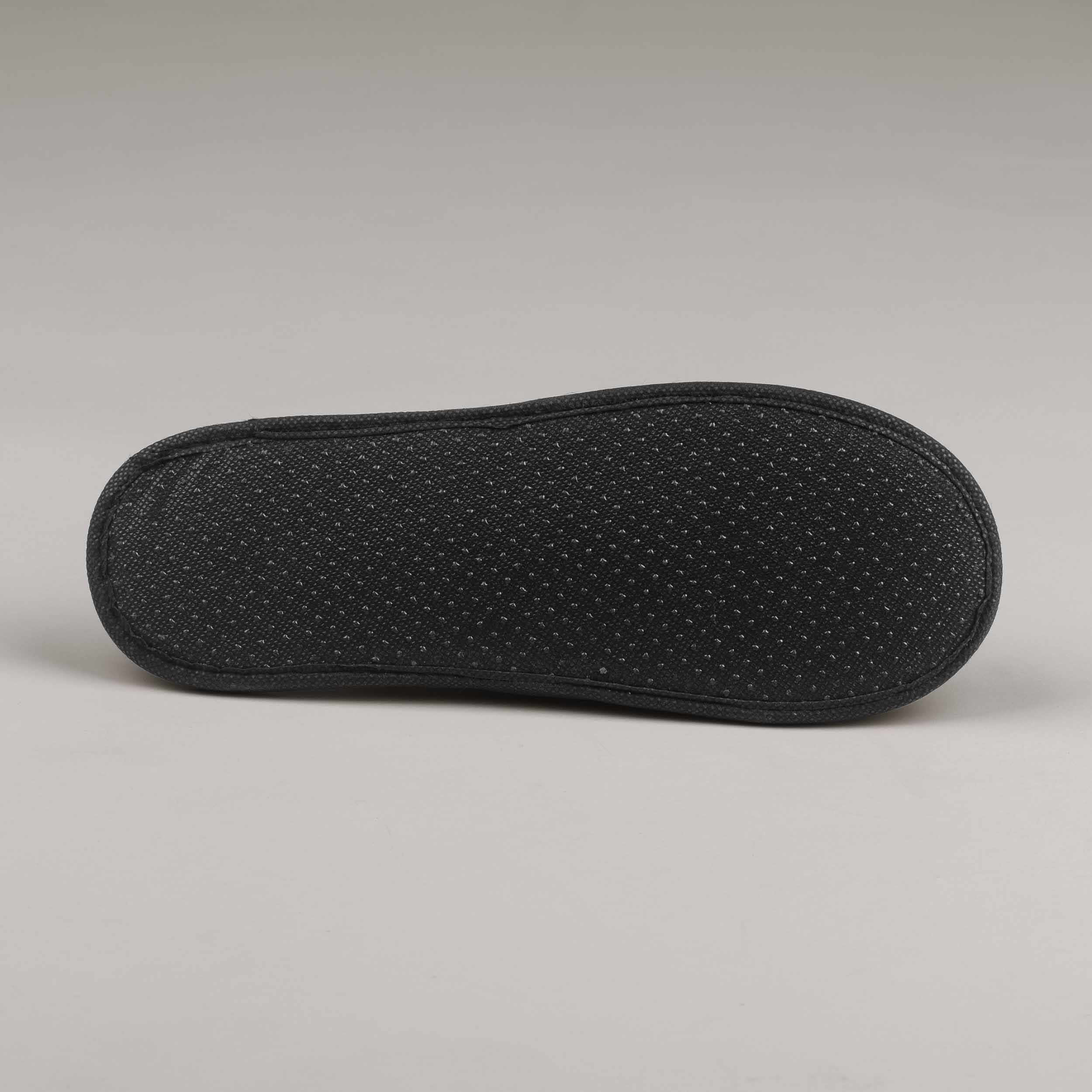 Hotelové pantofle Poly terry 30cm černé, logo Orea