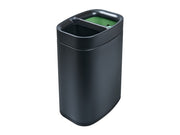 Recyklační koš Corby Newport, 2 přihrádky, černý