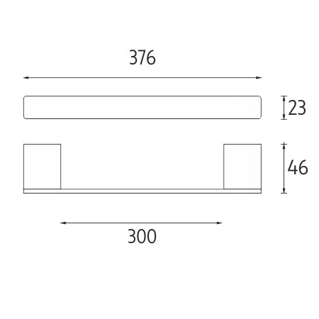 Towel rack, 38 cm