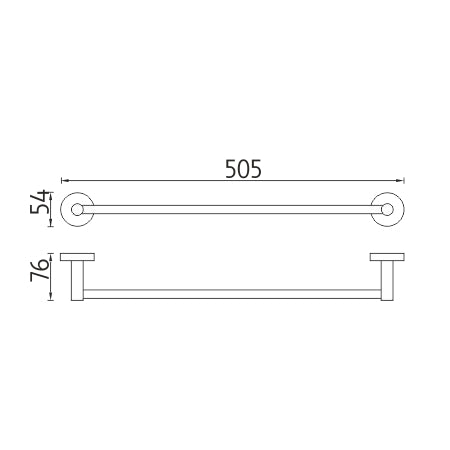 Towel rack, 51 cm