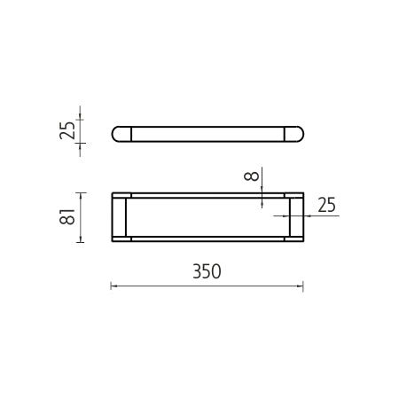 Towel rack, 35 cm