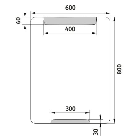 LED zrcadlo 600x800