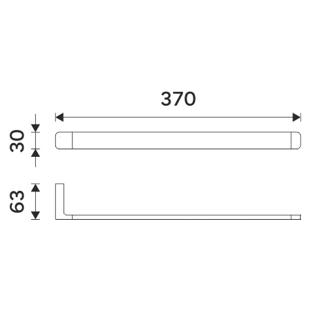 Towel rack, 37 cm