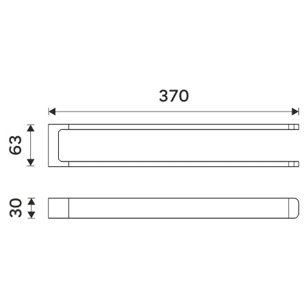 Towel rack, 37 cm