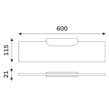 Estantería, 60 cm